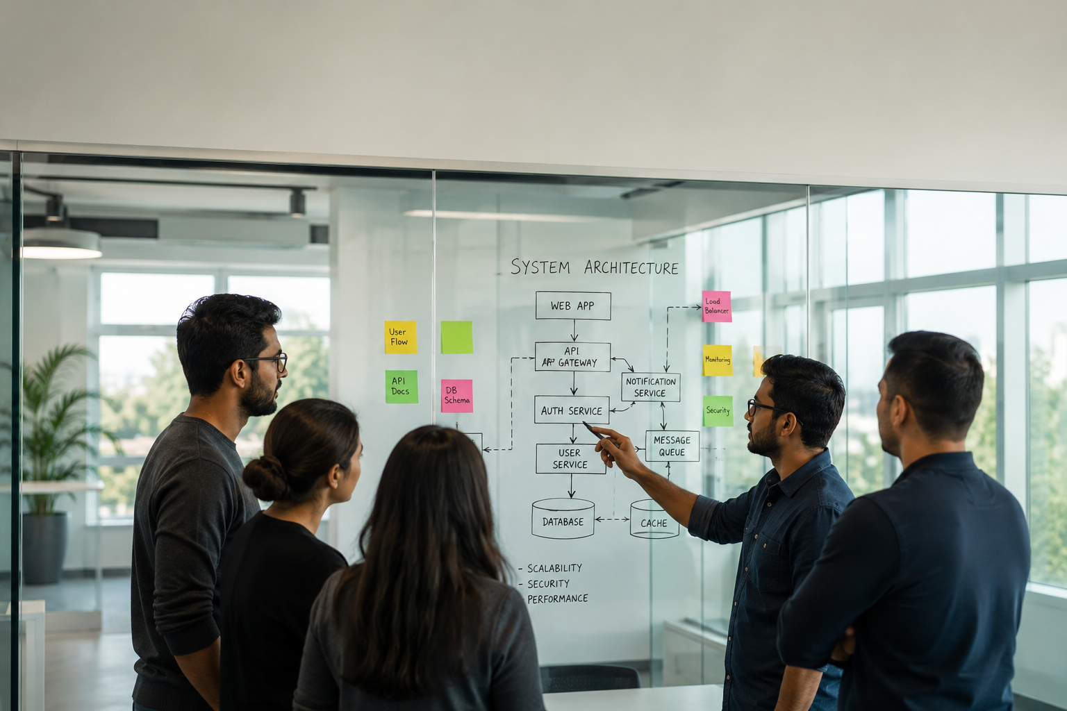 Team planning system architecture